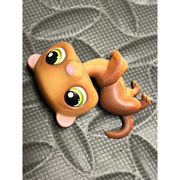 Littlest Pet Shop 209 Brown Tan Ferret LPS Toy Figure Hasbro Cake Topper #209 - Picture 6 of 6